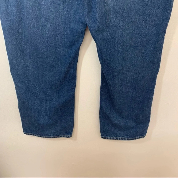 LL Bean Jeans Men 38 Natural Fit 38 Blue Denim Straight 100% Cotton Western Work - Picture 6 of 9